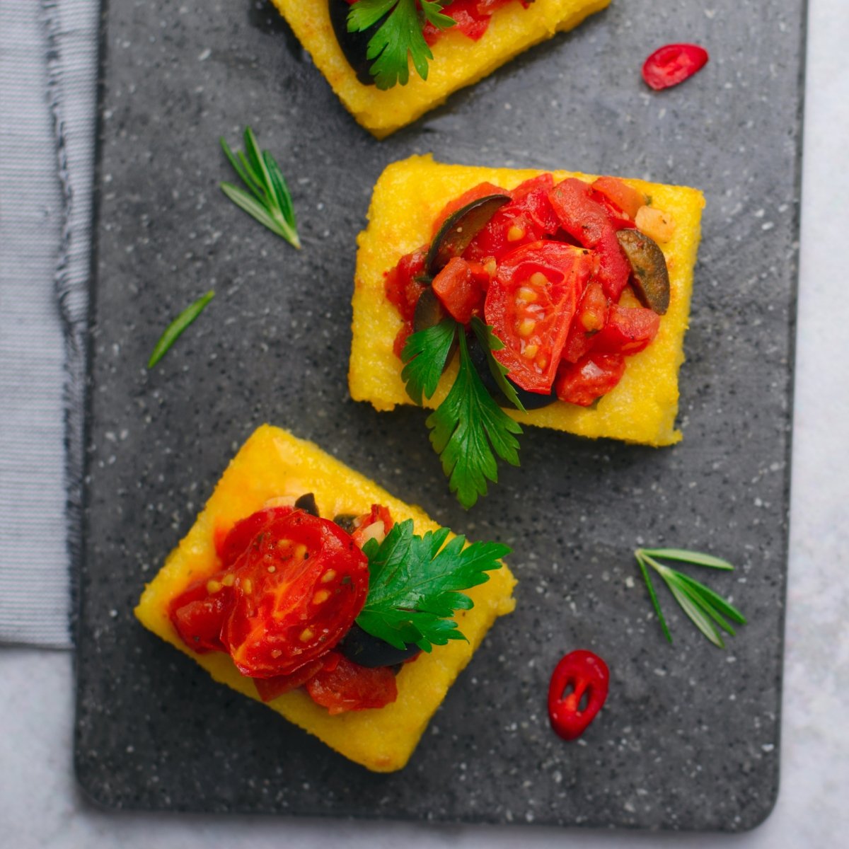 Polenta Bites Italian Appetizer