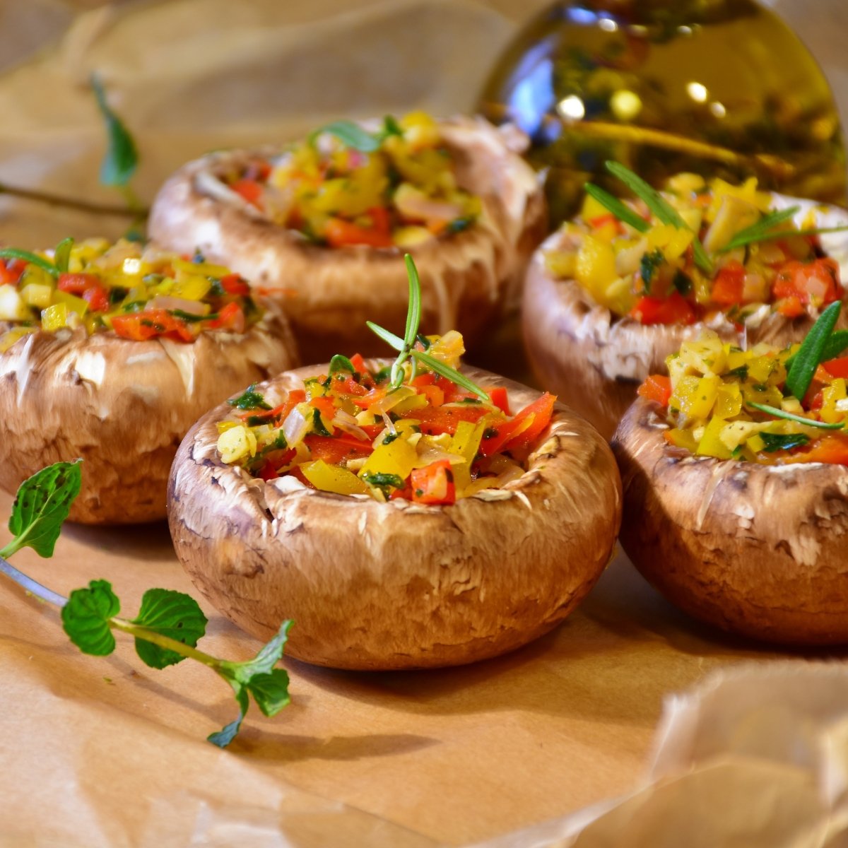 Stuffed Mushrooms Italian Appetizer